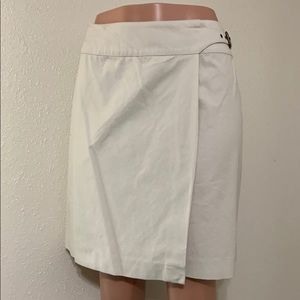 Tan Talbots wrap skirt, buckle on side